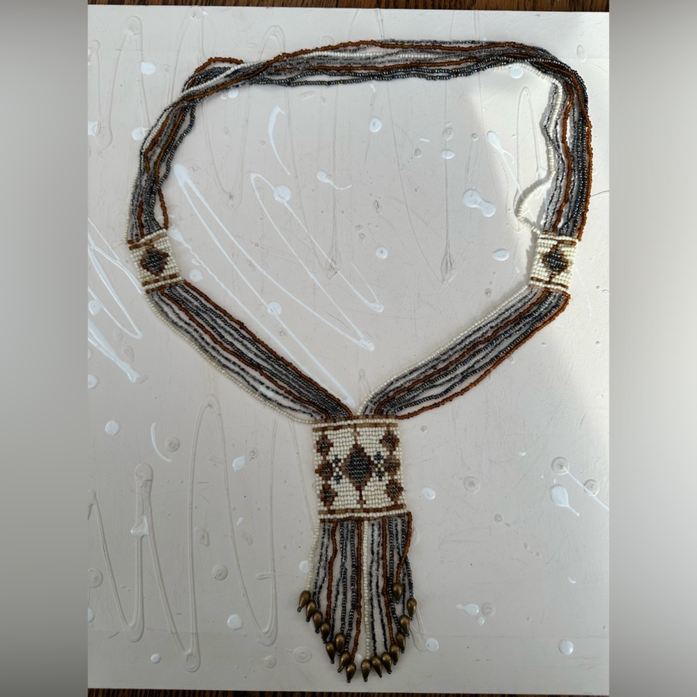 Hand made Native American Beaded Necklace